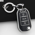 New TPU Car Key Case Cover For Peugeot 208 308 408 508 2008 3008 4008 5008 For Citroen C3 C4 CACTUS C6 C8 Protected Shell Fob