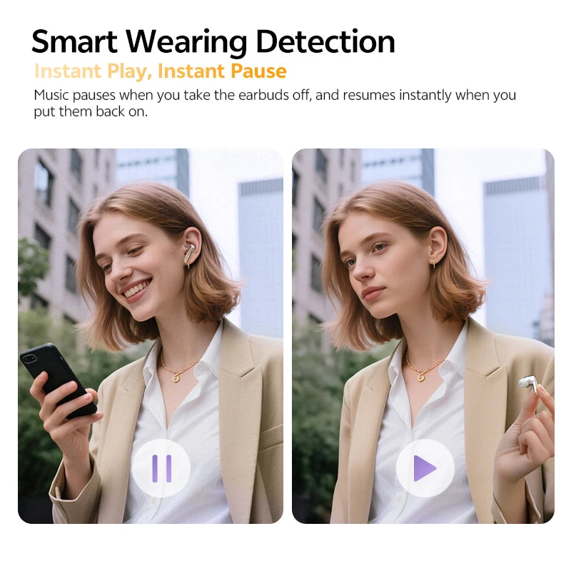 QCY N70 Pro - Adaptive ANC Wireless Earbuds with Hi-Res Audio