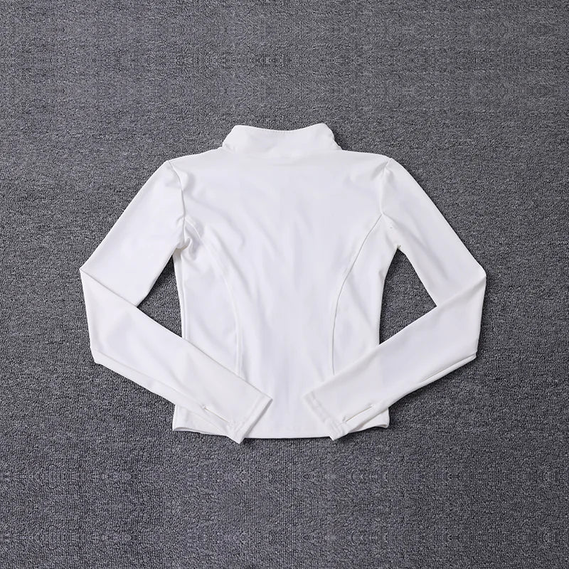 Women's Zip-Up Sport Jacket – Long Sleeve Yoga & Gym Coat